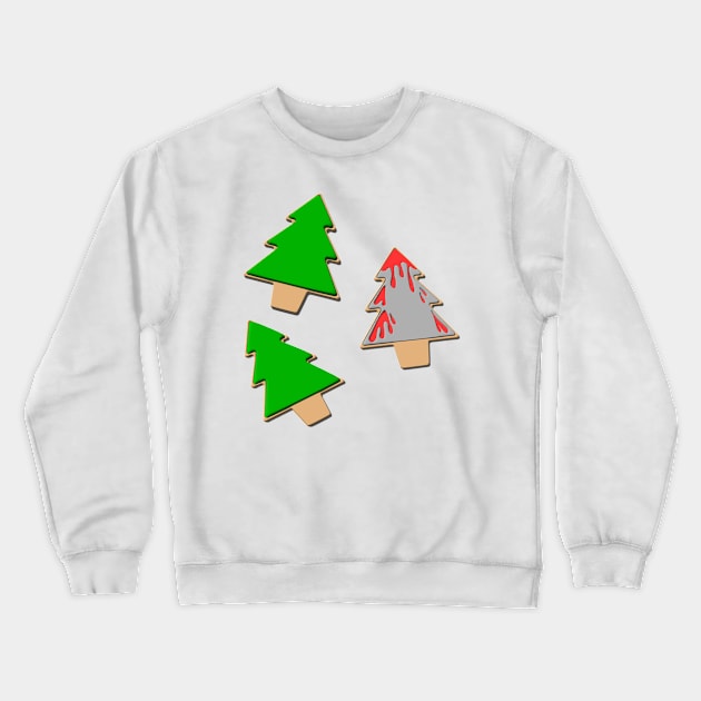 Christmas Trees and Bloody Spearheads Crewneck Sweatshirt by deancoledesign